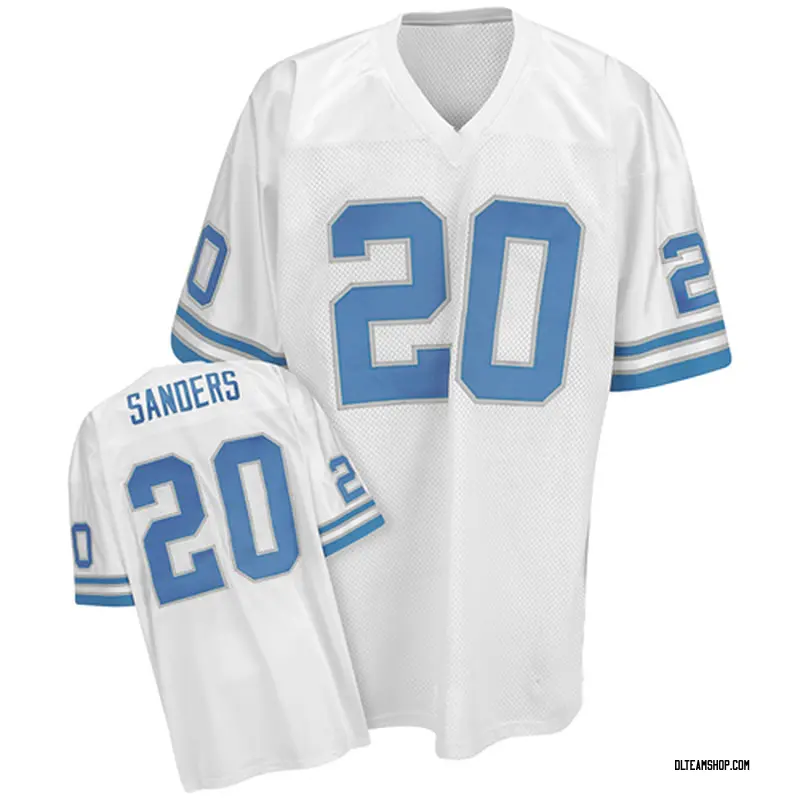 barry sanders throwback jersey mitchell ness